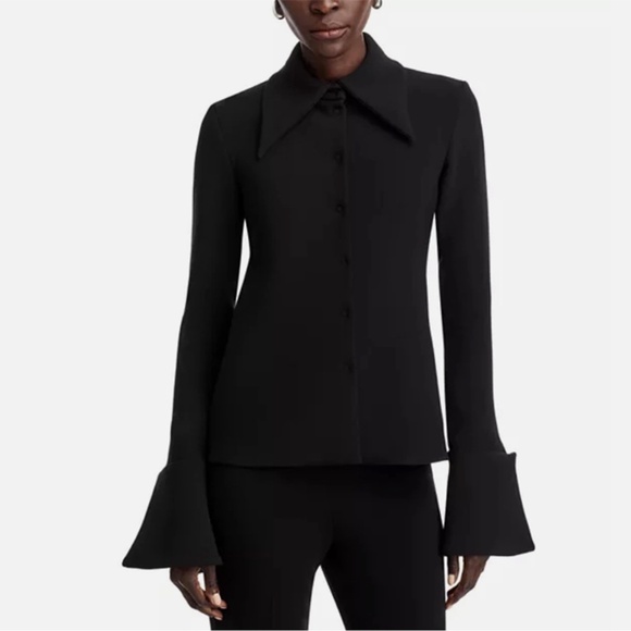 A.W.A.K.E MODE Tops - A.W.A.K.E. Mode Structured Shirt Black Size 40